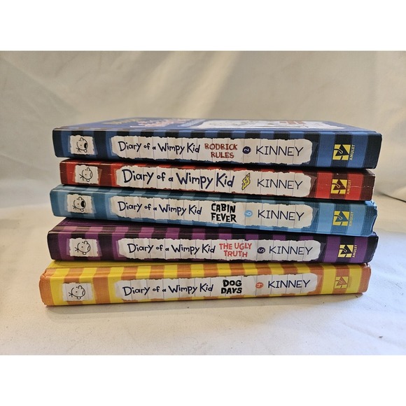 Other - Diary of a Wimpy Kid, Jeff Kinney. Lot of 5. 4 Hardcover. 1 Paper Back Euc